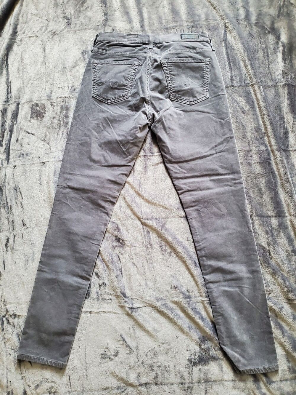 AG The Legging Ankle) 2017 Super Skinny Reactive Autumn Fog (Silver) Size 27 - Picture 4 of 16